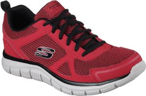 Skechers Herren sportlicher Schnürer in Rot, Größe 47.5