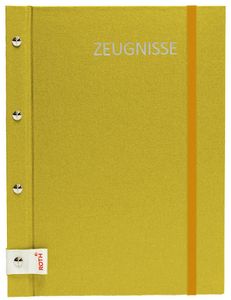 ROTH Zeugnismappe Metallium mit Buchschrauben gold