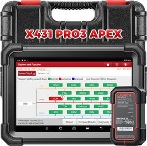 LAUNCH X431 PRO3 APEX Diagnosetool mit DBScar VII, OEM-Topologiekartierung, Online-Codierung, CANFD DoIP, HD Trucks Scan, IMMO, 10,1 Zoll