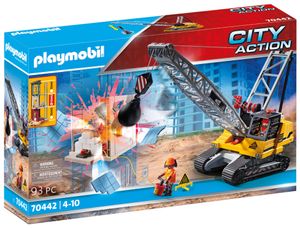 PLAYMOBIL City Action 70442 Seilbagger mit Bauteil