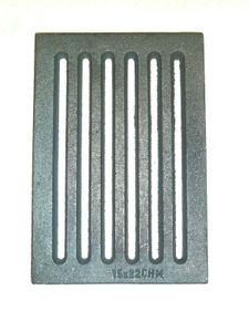 CHM GmbH® Ofenrost 15x22 cm Feuerrost für Kamin Gussrost Kaminrost eckig Ascherost