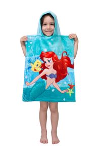 Disney Arielle Badeponcho Kinder Poncho mit Kapuze 50 x 115 cm
