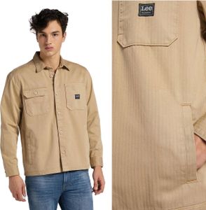 Herrenmaterial Shirt Lee Box Pocket Overshirt Service Sand L68LQPOY 112117194
