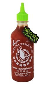[ 455ml ] FLYING GOOSE Sriracha Sauce mit Wasabi / Sriracha Wasabi VEGETARIAN