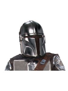 The Mandalorian-Maske für Kinder Star Wars silberfarben