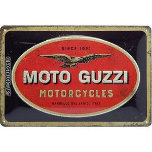 Nostalgic-Art - Blaszana tabliczka 20 x 30 cm - Moto Guzzi - Logo