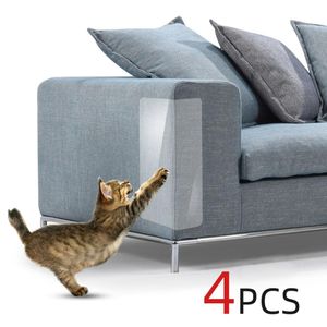 Katzen Kratzschutz für Möbel - Katzen Kratzschutz für Sofa -Kratzmatte für Katzen - Kratzbrett Ecke - Transparent Selbstklebend Anti-Kratz-Pad
