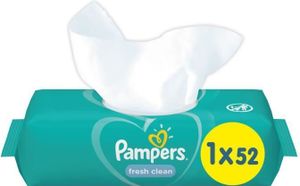 Pampers Feuchttücher Fresh Clean, 52 Stk, sanfte Reinigung für empfindliche Haut