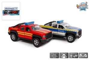 Toysquare Auto Einsatzfahrzeuge Feuerwehr und Polizei