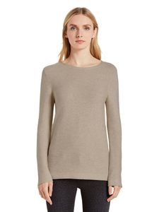 TOM TAILOR Damen Langarmshirt Longsleeve sweater new ottoman dusty alabaster mela XL