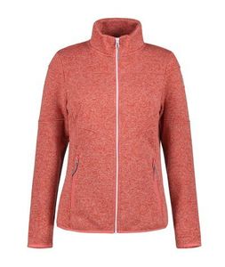 Icepeak Strickfleecejacke für Damen Anahola ohne Kapuze, Farbe:Rot, Größe:M