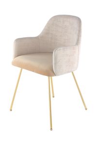 Kayoom - Moderner Stuhl Richard 525 Elfenbein / Beige