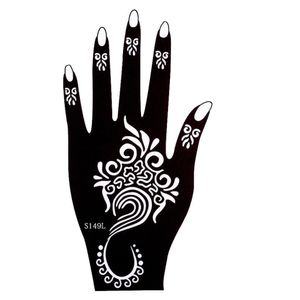 Henna Tattoo Schablone für die Linke Hand