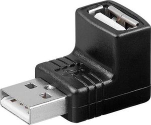 Redukce USB A-A, Male/Female 90°