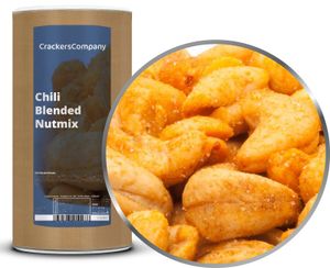 Chili Blended Nutmix - Scharfe Erdnuss & Cashew Mix - Membrandose groß 700g