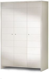 Schardt Schrank Eco Stripe, 3 Türen mit Soft-Close-System, H 181 x B 126 x T 53cm