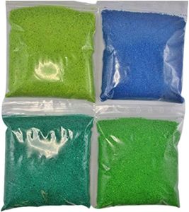 Farbsand Dekosand Wetterfest 200 g grün, 200 g apfelgrün, 200 g blau, 200 g blaugrün