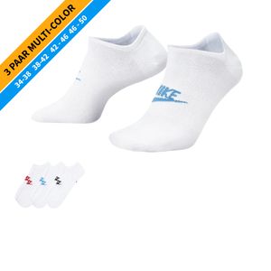 NIKE Socken - Farbe: 3 Paar Multi-Color Sneaker Socken - Größe: 46-50