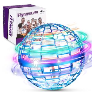 Flying Toys, Magic Bumerang Spinner Ball RGB Licht Flying Ball,The Hover Ball Drohne Für Kinder Fliegendes Spielzeug, Flying Orb Ball Für Jungen Mädchen Indoor Outdoor, Blau