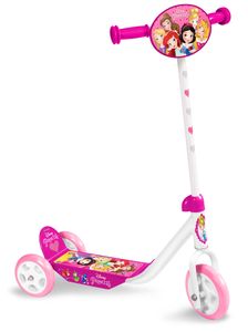 Disney Scooter Princess 3-wiel kinderstep Mädchen Freilauf Weiß/Rosa