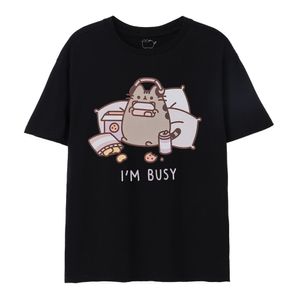 Pusheen - Tričko "I'm Busy" pro muže/dámy unisex s krátkým rukávem NS7745 (M) (Black)