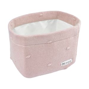 Meyco Mini Knots Kommodenkörbchen Medium Soft Pink