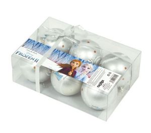 Arditex WD13419 Packung mit 6 Bällen Weihnachtsbaum Durchmesser 8 cm. von Disney-Frozen II