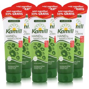 Kamill Hand & Nagelcreme Classic 133 ml - mit natürlicher Kamille (6er Pack)