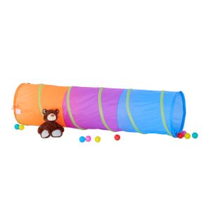 relaxdays Farbenfroher Spieltunnel für Kinder