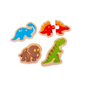 Bigjigs Toys Drevené puzzle Dinozaur