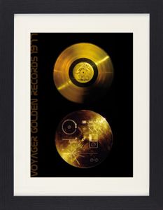 Schallplatten Gerahmtes Poster Für Fans Und Sammler - Klänge Der Erde, Voyager Golden Records (40 x 30 cm)
