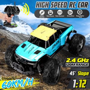 Ferngesteuertes Auto, RC-Cars 1:12 RC Rennauto Offroad Truggy Monstertruck 2.4-GHz, Spielzeug Fahrzeug für Erwachsene und Kinder, Blau