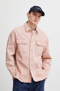 CASUAL FRIDAY CF0083 LS overshirt Herren Übergangsjacke Jacke Überhemd Hemdjacke Unifarben Twill-Optik Brusttaschen Hochwertige Baumwoll-Qualität