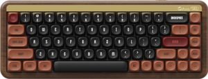 Akko MU01 Mechanische Gaming-Tastatur mit Walnuss-Holzgehäuse, QWERTY US Layout, Autumn, Rosewood Switch