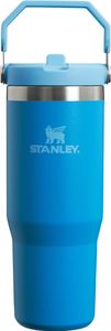 Stanley Flip Straw Tumbler 1.0 Butelka do picia ze słomką 0,89 l - Termos utrzymuje zimno przez ponad 12 godzin - Można myć w zmywarce - Butelka sportowa - Butelka na wodę bez BPA - Azure