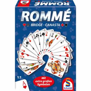 Rommé Bridge Canasta XXL Große Symbole