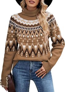 ASKSA Damen Pullover Rollkragenpullover Langarm Strickpullover Weihnachtspullover Rundhalsausschnitt Casual Lose Pulli Pullover Damen Winter Oberteile,Khaki,S ASKSA Damen Pullover Rollkragenpullover Langarm Strickpullover Weihnachtspullover Rundhalsausschnitt Casual Lose Pulli Pullover Damen Winter Oberteile,Khaki,S
