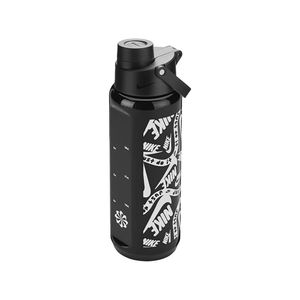 Nike - Wasserflasche "TR Renew Recharge", Grafikdruck, 710ml BS3794 (Einheitsgröße) (Schwarz/Weiß)