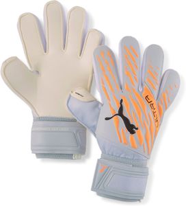 Dziecięce rękawice bramkarskie Puma Ultra Grip 1, szaro-pomarańczowe, rozmiar 5