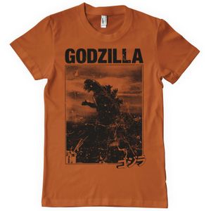 Godzilla Vintage T-Shirt - Medium - BurntOrange