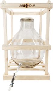 Alberts Premium Selection Weithals-Glasballon 25 Liter im Holzgestell Alberts Premium Selection Weithals-Glasballon 25 Liter im Holzgestell