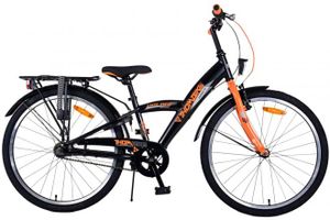Volare Thombike detský bicykel - chlapci - 24 palcov - čierna oranžová- 3 prevody