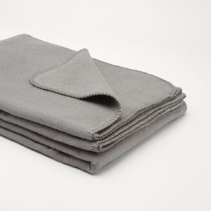 Flauschige Baumwolldecke - regional hergestellt Maße - 150 x 200 cm Farbe - graphit