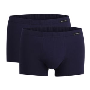 bugatti Herren Shorts, 2er Pack - FLEXCITY, Boxer Briefs, Pants, Stretch Baumwolle Blau M