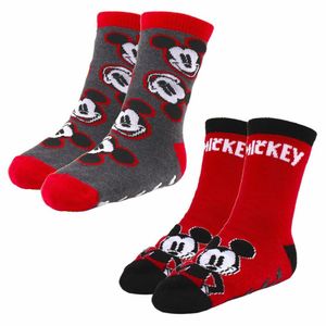Anti-Rutsch-Socken Mickey Mouse 2 Stück Bunt Fußgröße: 27-30