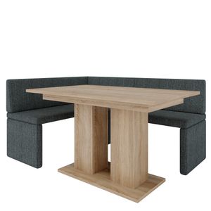 Eckbank AKIKO mit Tisch 168x128 rechts - Eckbankgruppe für Ihrem Esszimmer, Küche modern, Sitzecke, Essecke. Perfekt für Küche, Büro und Rezeption