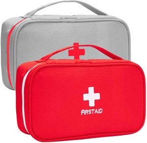 Medizinische Notfalltasche,2PCS Medizin Aufbewahrungstasche Leer Medikamententasche Erste Hilfe Set für Camping Outdoor-Reisen