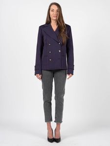 Bunda Patrizia Pepe - 8S0301/A876-J3BM - modrá - Velikost: 42(EU)