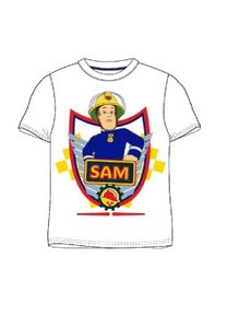 Feuerwehrmann Sam Jungen Kinder T-Shirt Weiß, Größe Kids:122
