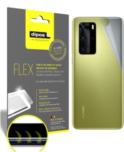 3x Huawei P40 Pro Rückseite Schutzfolie Folie, 100% Displayabdeckung, dipos Flex